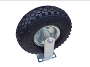 FROSAL Bockrolle Ø 260 x 85 mm | 3.00-4 Rad | Luftrad auf Stahlfelge Silber