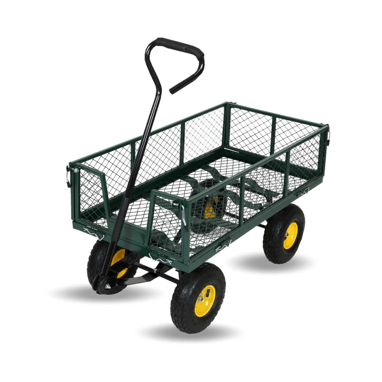FROSAL Transportwagen Phil - Gartenwagen Luftreifen & Transportkarre klappbar