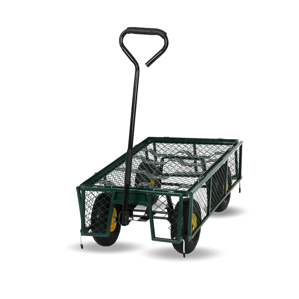 FROSAL Transportwagen Phil - Gartenwagen Luftreifen & Transportkarre klappbar