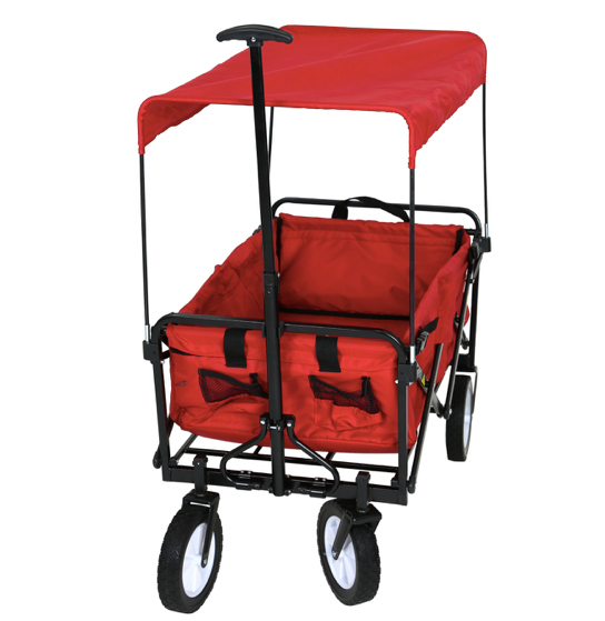 FROSAL Bollerwagen Lars faltbar mit Dach