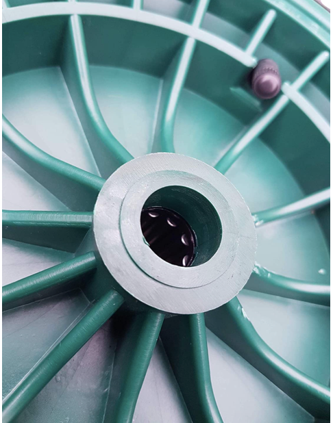 FROSAL Schubkarrenrad Luftreifen 400 (380) mm mit Achse | Luftrad Schubkarre | Ersatzrad 4.80 / 4.00-8