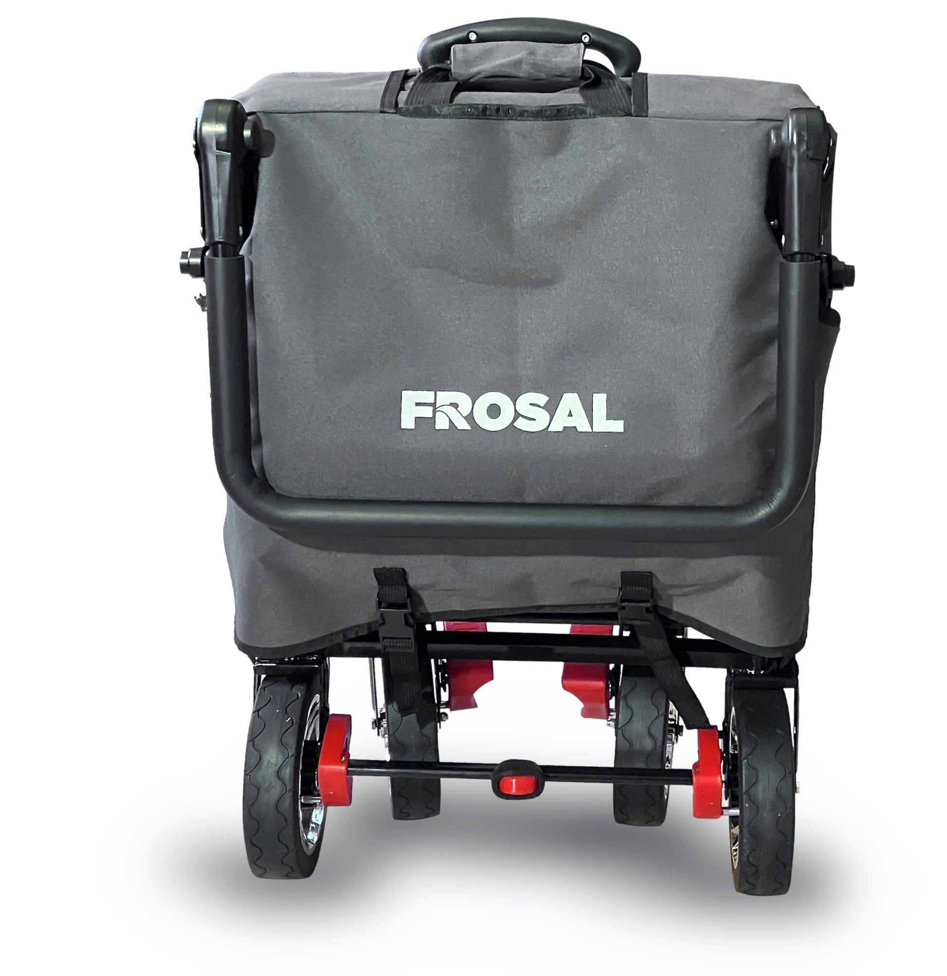 FROSAL Bollerwagen Leo grau inkl. Regenverdeck