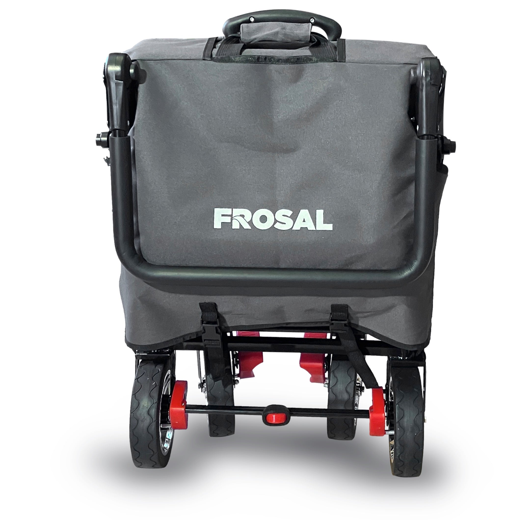 FROSAL Bollerwagen Leo grau inkl. Regenverdeck