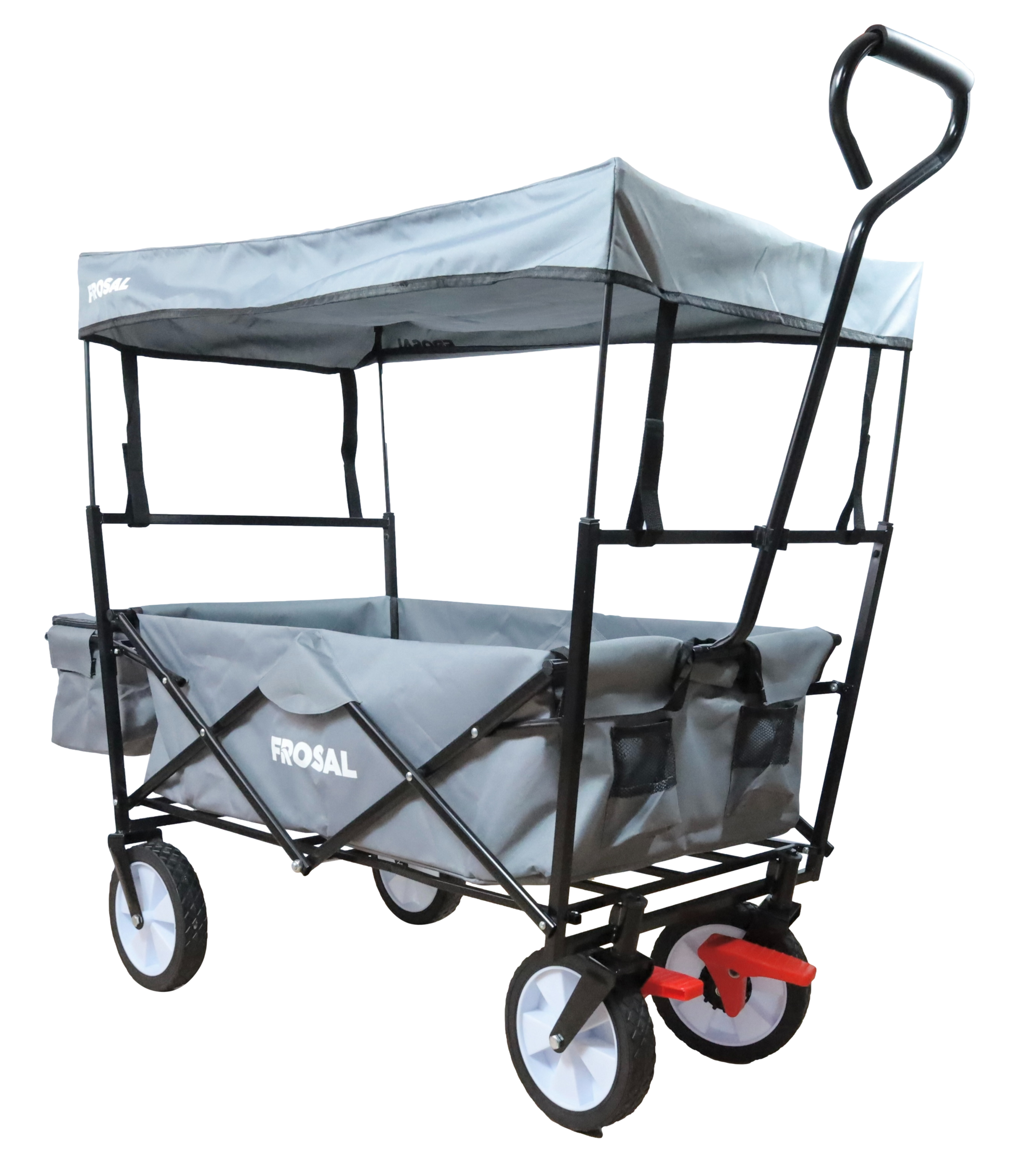 FROSAL Faltbarer Bollerwagen Max mit Sonnendach