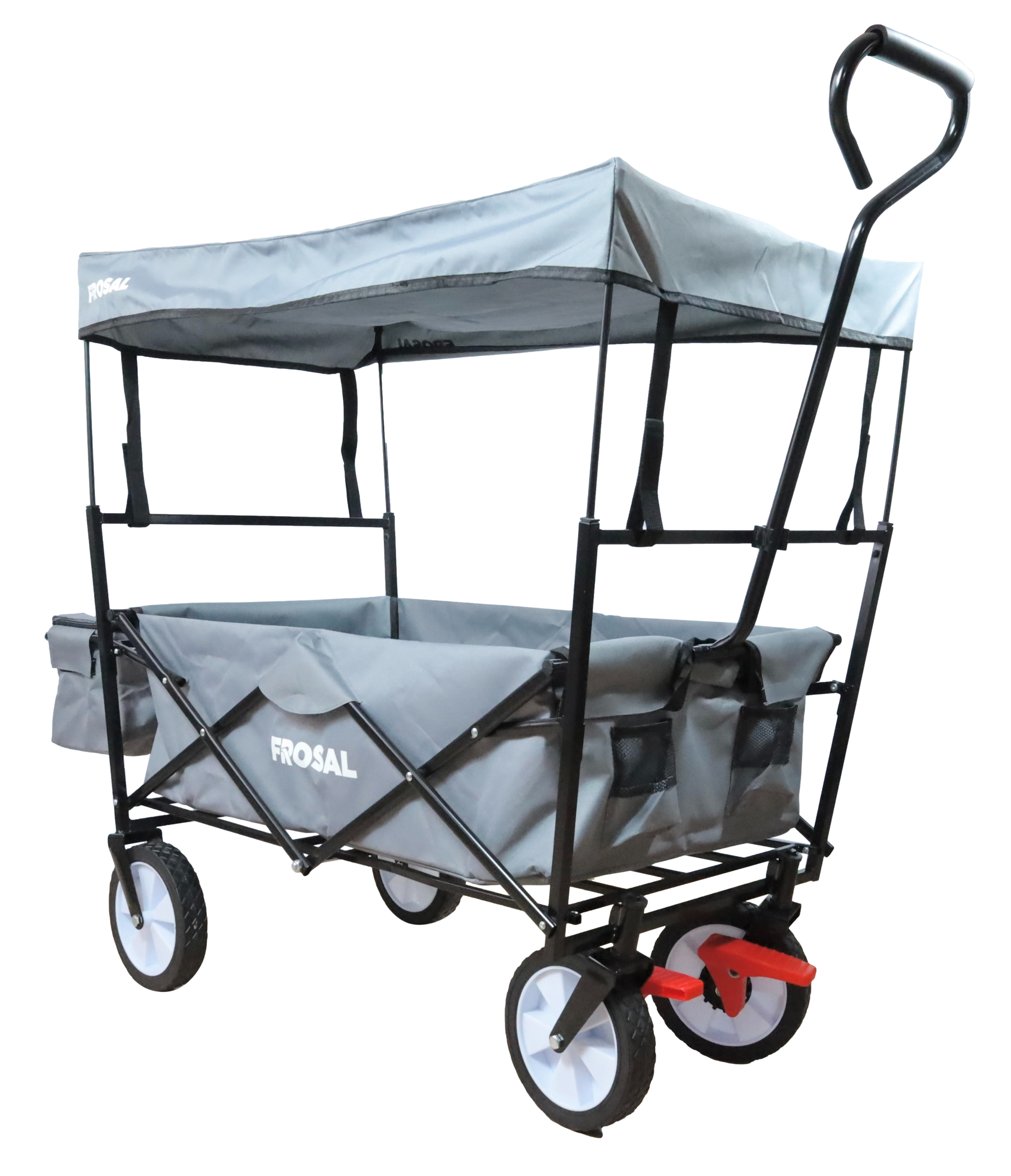 FROSAL Faltbarer Bollerwagen Max mit Sonnendach