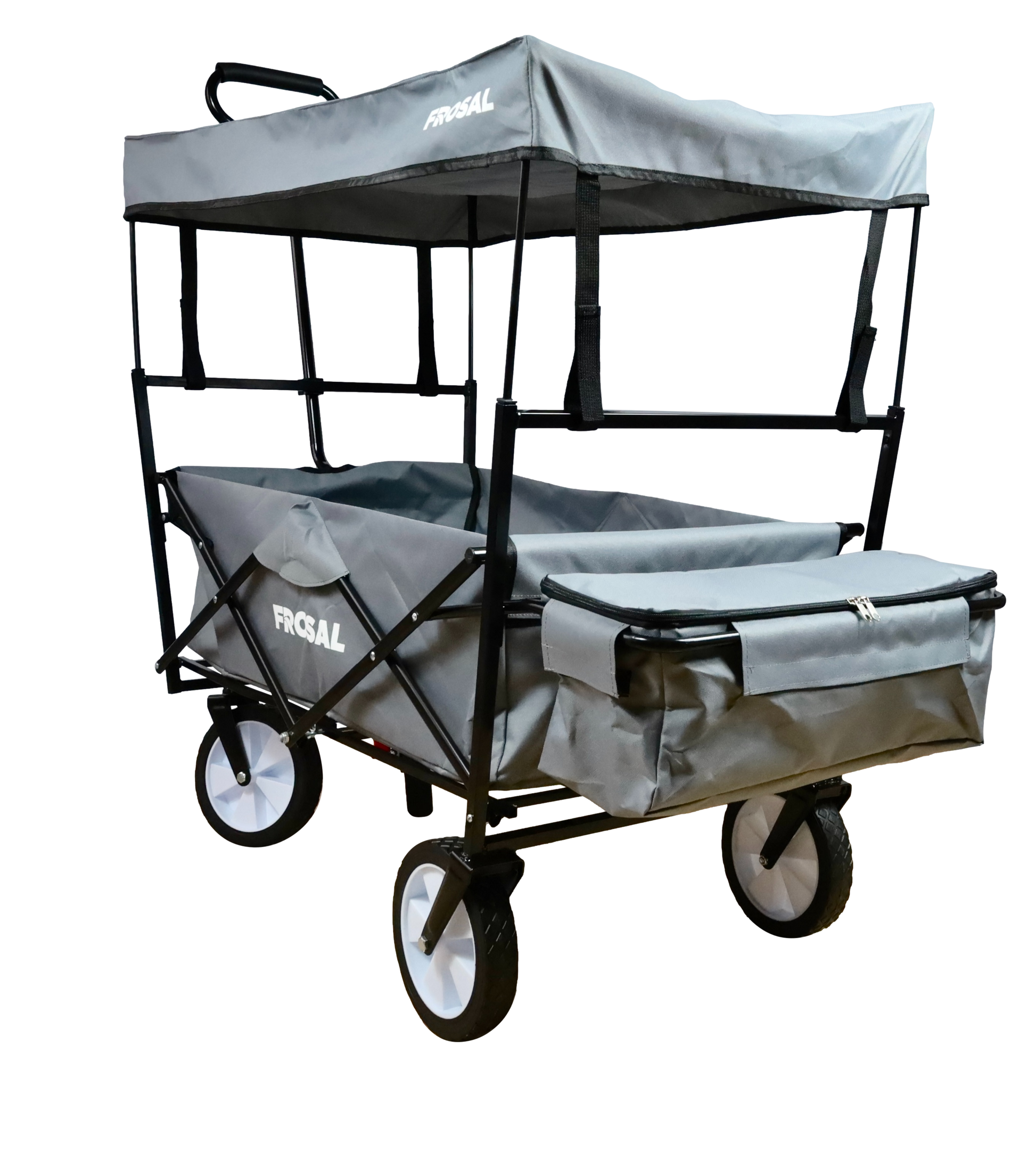 FROSAL Faltbarer Bollerwagen Max mit Sonnendach