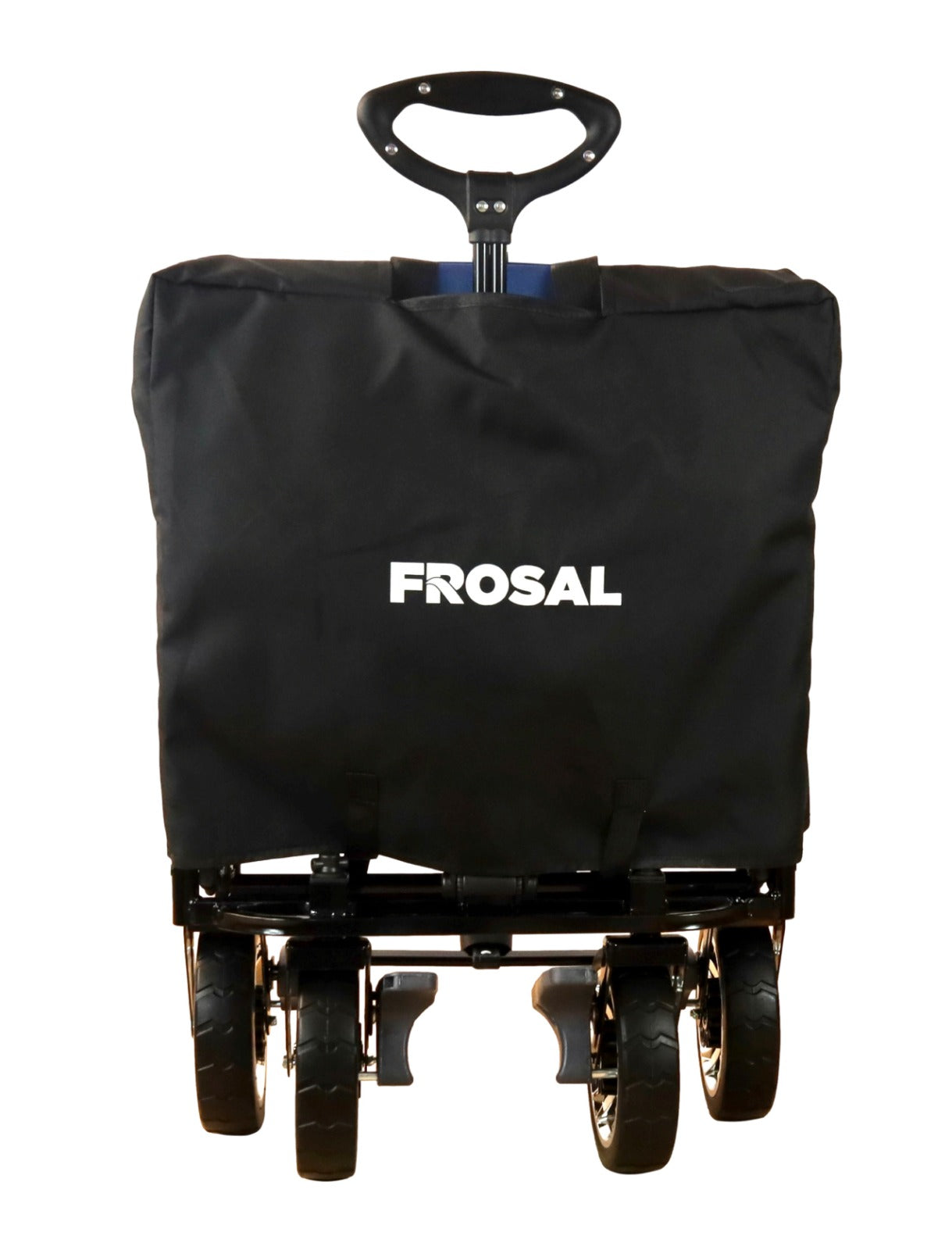 FROSAL Bollerwagen Loki faltbar Transportwagen klappbar schwarz-blau Kinder